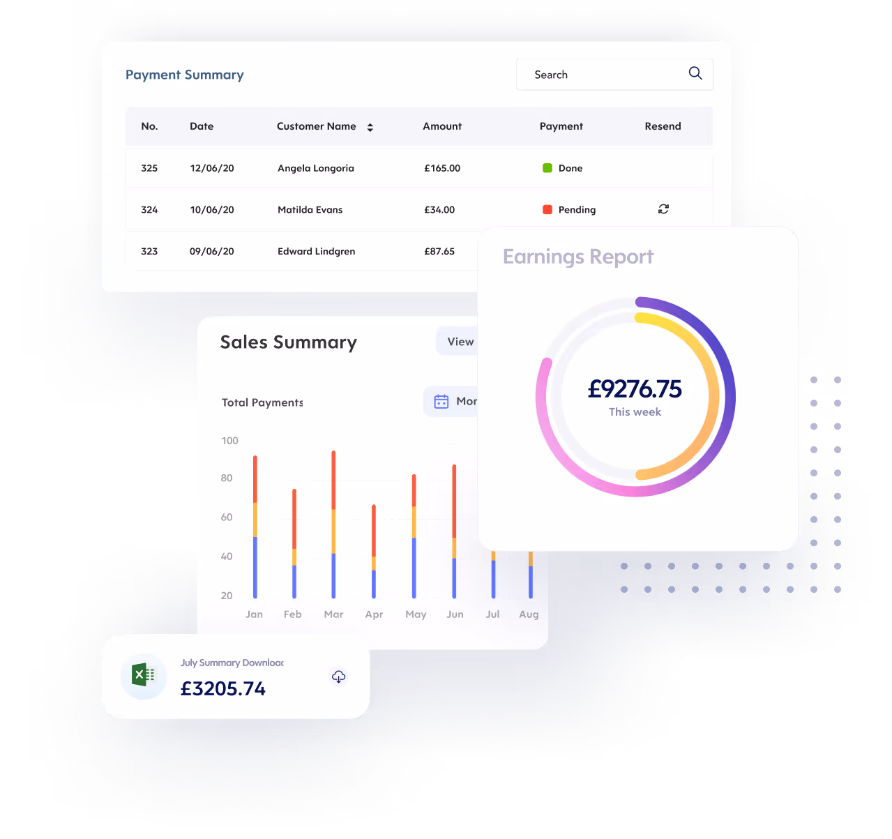 Payment Link dashboard