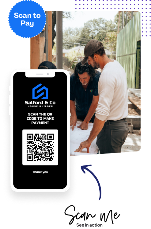 Pay using QR code in person