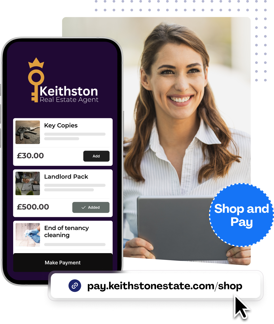Micro e-commerce landing page - Your online shop