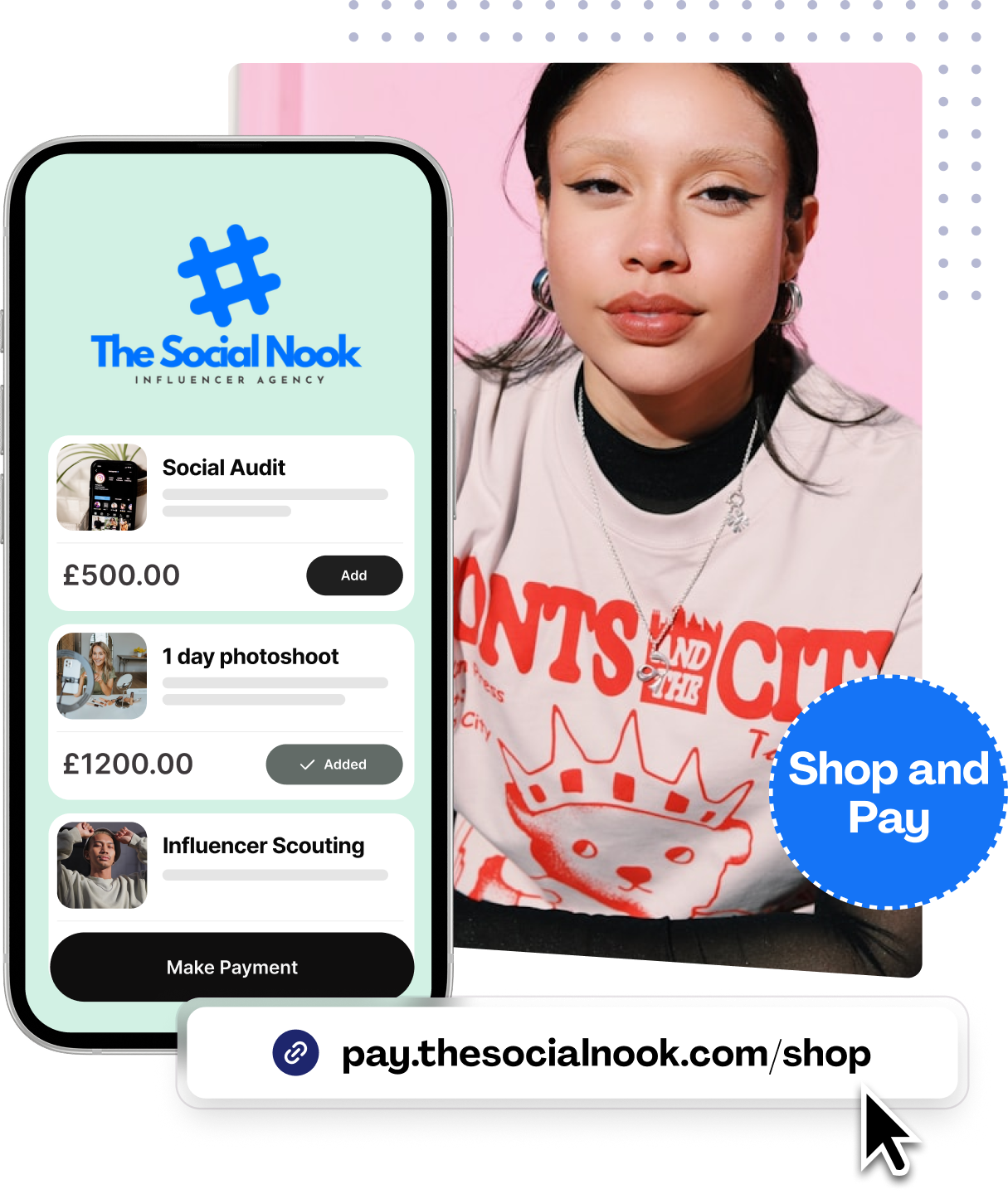 Micro e-commerce landing page Your online shop