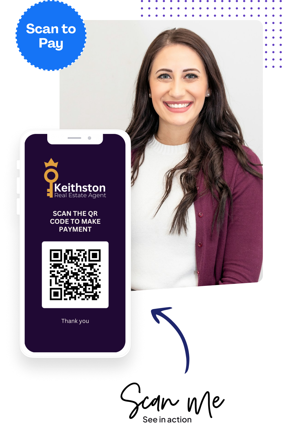 Pay using QR code in person