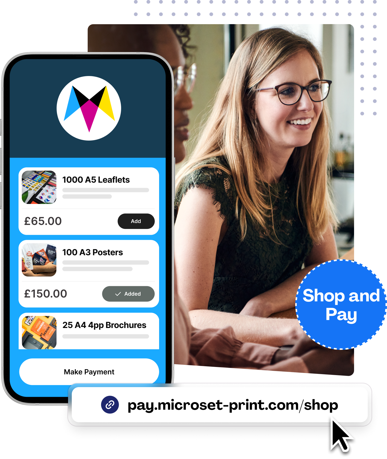Micro e-commerce landing page Your online shop