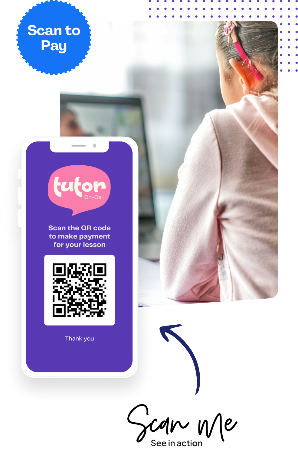 Pay using QR code in person